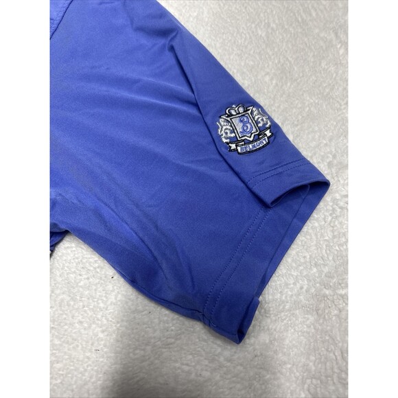 Footjoy FJ Blue Striped Men's Stretch Performance Golf Polo Shirt Size XL - Picture 7 of 8